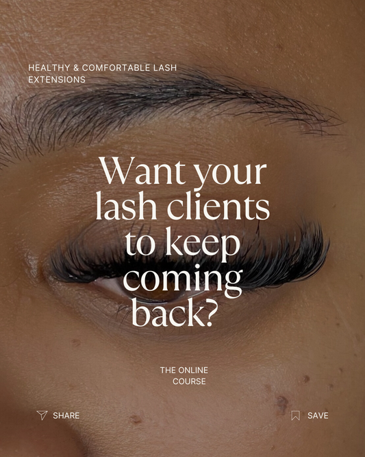 Healthy and comfortable Lash Extension course