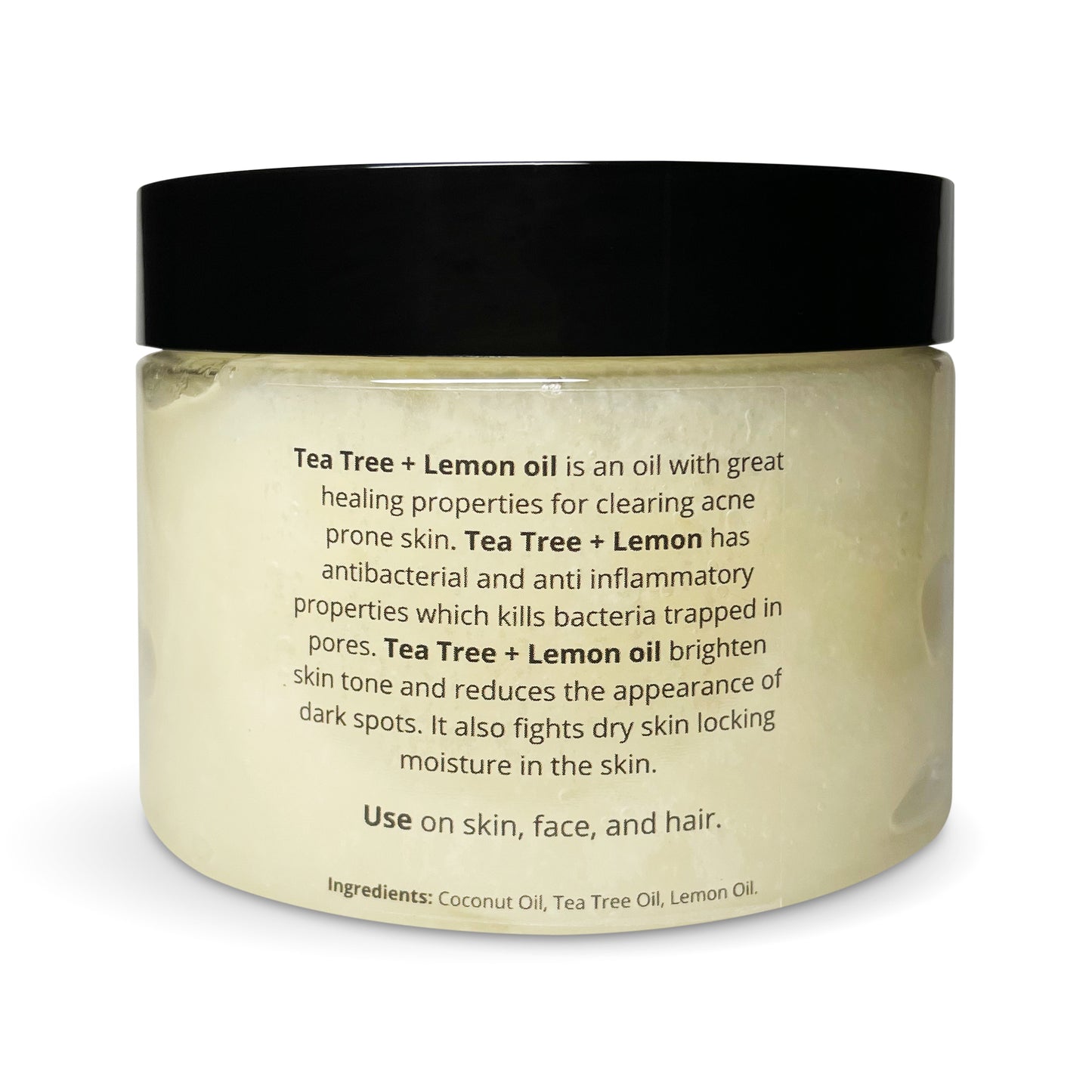 "Tea Tree + Lemon Oil" - for acne prone skin and hair